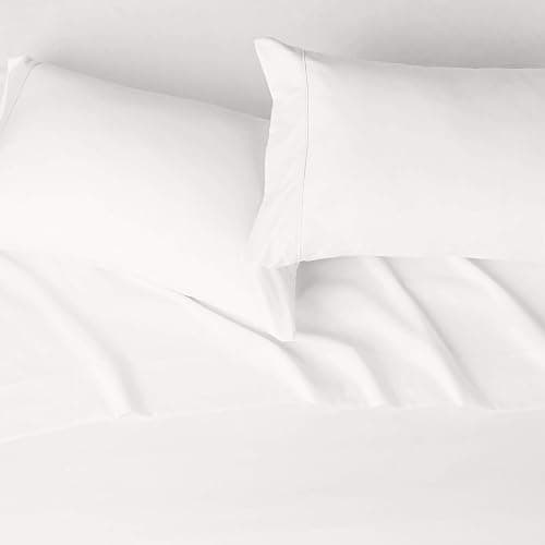 Amazon Basics Lightweight Super Soft Microfiber 4 Piece Comfortable Sheet Set with 14-Inch Deep Pockets, Full, Cream, Solid thumbnail 3