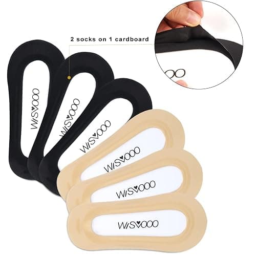 WISVOOO 3-9 Pairs No Show Socks Women Nylon Ultra Low Cut Non-Slip Thin Liner Socks Invisible Hidden Socks for Flats thumbnail 7