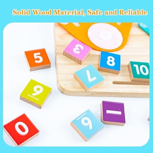 Montessori Toys for 3 4 5 Year Old,Preschool Learning Toys for Toddlers age 2-4,Educational Math manipulatives Number Counting Blocks for Kids,Birthday Christmas Stocking Stuffers for Boys Girls thumbnail 6