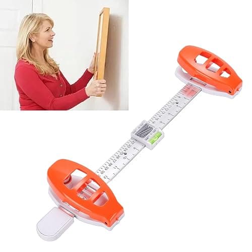 Pomya Picture Hanging Tool with Level, Precision Wall Mount Guide for Frames & Artwork, Easy Alignment & Marking Position Photo Frame Level Ruler for Wall Decor, Wall Friendly thumbnail 8