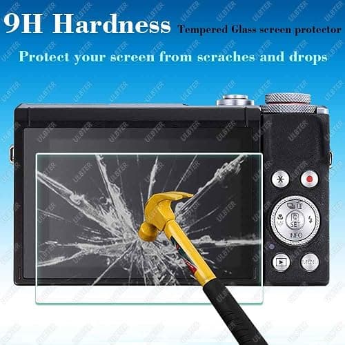 ULBTER G7 X Mark III Screen Protector for Canon G7X Mark III Camera [3Pack], 9H Hardness G7XIII Tempered Glass Cover Anti-Scrach Anti-Bubble Anti-Dust thumbnail 3