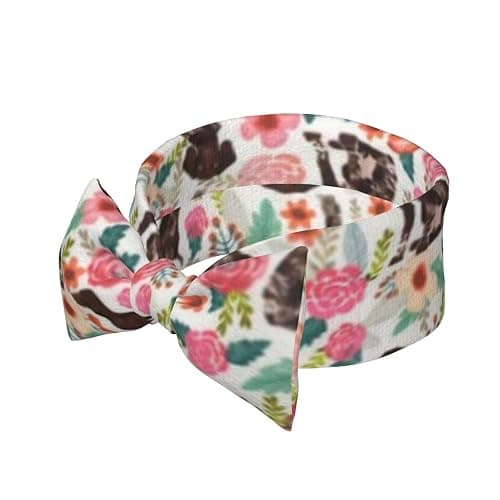 German Shorthaired Pointer Dogs Flower Floral Newborn Swaddle Blanket with Headband Set Soft Nursery Shower Gift Set for Unisex Baby thumbnail 4