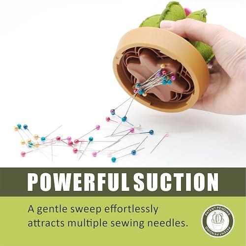Suguaro Pin Cushion Sewing Kit with Included Sewing Notions | Magnetic Pin Holder | Cute Décor for Sewing Desks | Perfect Gift for Quilters, Sewers, Applique & Patchwork Crafters thumbnail 5