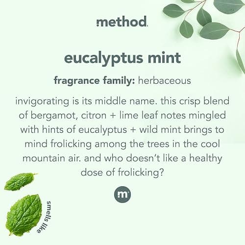 Method Bathroom Cleaner, Removes Mold + Mildew Stains, Eucalyptus Mint, 28 Fl Oz thumbnail 3