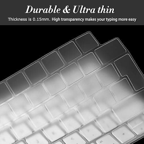 Cover per tastiera per tastiera iMac Magic Keyboard da 24 pollici con Touch ID A2449 Chiave di blocco Chip A2450 M3 M1 Rilasciato nel 2023-2021 Layout UE TPU Protector Skin thumbnail 7