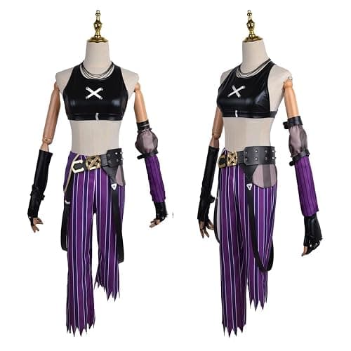 AKTOTO Anime Cosplay Women Halloween Full Costume with Blue Wig thumbnail 5