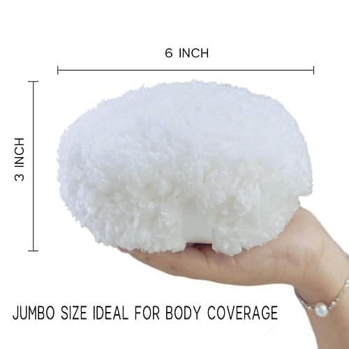 Topwon Oversize Powder Puff 6’’ Body Powder Applicator - Extra Large Powder Puffs for Men Women 1PC thumbnail 3