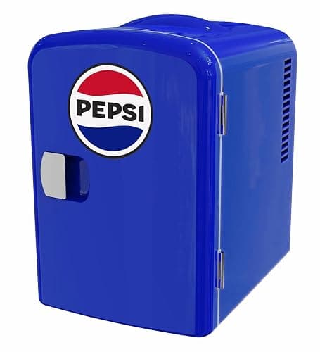 CURTIS Pepsi 6-can Mini Fridge, BLUE, 4 liters - Image 1