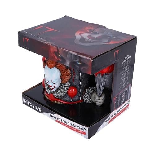 Nemesis Now IT Pennywise Clown Tankard, Hand-Painted Resin, Time to Float, Horror Movie Merchandise, Red Balloons Handle, 15.5cm thumbnail 4