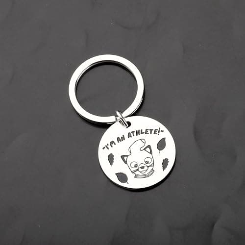 FAADBUK Cartoon Movie Inspired Mr Fox Gift I'm an Athlete Keychain thumbnail 4