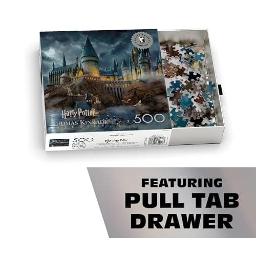 Buffalo Games - Harry Potter Thomas Kinkade - 500 Piece Puzzle for Adults | Silver Select, Officially Licensed, Recycled Board, Finished Size 21.25 x 15 in, Includes Poster, Giftable Drawer Box thumbnail 5