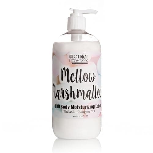 The Lotion Company Mellow Marshmallow Body Lotion, 16 fl oz (473 mL) | Handcrafted in USA, Lightweight Formula, Soft & Light Marshmallow Scent, Moisturizing - Image 1