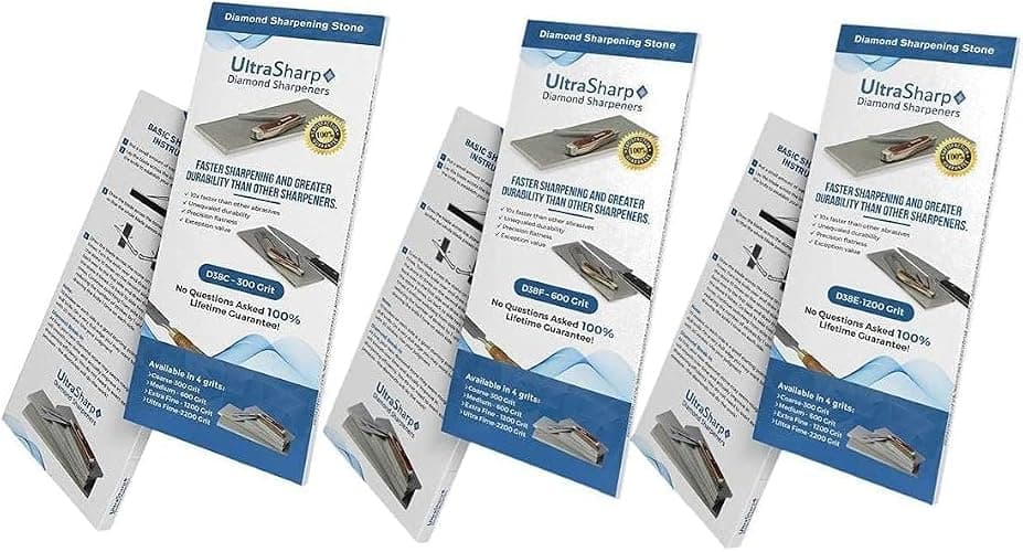 Ultra Sharp Diamond Sharpening Stone Set - 8 x 3 Coarse/Medium/Extra Fine thumbnail 7