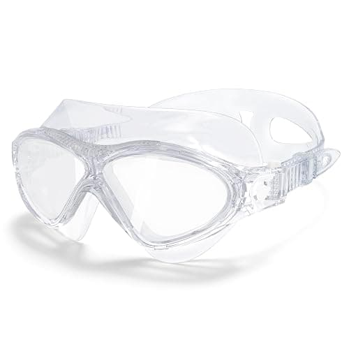 Otionus Adult Swim Goggles, Liquid Silicone Anti Fog Swimming Goggles for Men and Women with Anti-Fog/UV & 180° Clear View - Image 1
