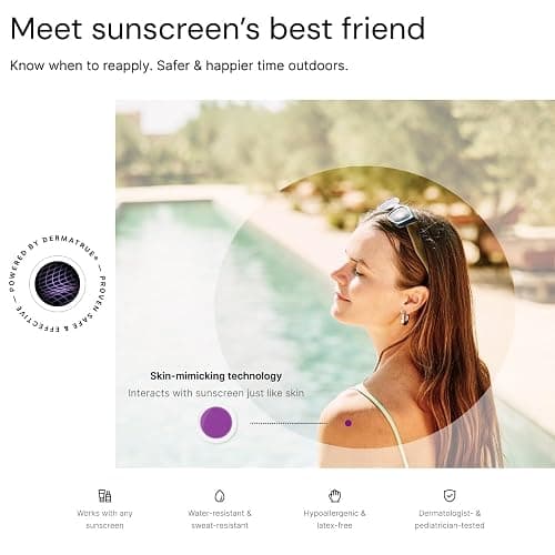 SpotMyUV UV Detection Stickers for Sunscreen with Patented Dermatrue SPF Sensing Technology, Know When to Reapply Sunscreen to Help Prevent Sunburn, 16 Count thumbnail 7