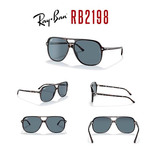Ray-Ban Bill RB2198 Square Sunglasses for Men for Women +BUNDLE with ACCESSORY EYEWEAR KIT thumbnail 7