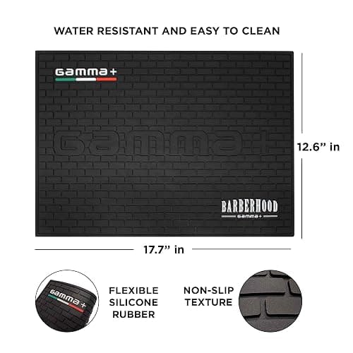 GAMMA+ Professional Barber Appliance Magnetic Mat and Station Organizer, Anti-Slip, Durable Hair Styling Tools thumbnail 4
