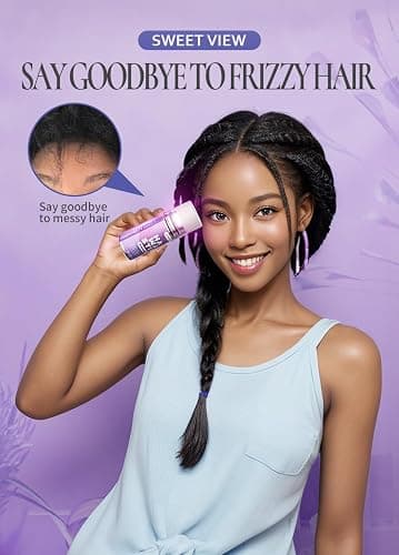 SWEET VIEW Hair Wax Stick & Slick Back Hair Brush for Tame Flyaways, Frizz, Sleek Ponytail, Buns | Pomade/Balm/Gel Stick for Woman, Styling Accessories for Girls, Kids thumbnail 8