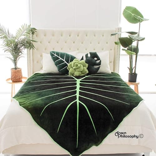 Green Philosophy Co. Succulent® Pillow 16" – Soft 3D Decorative Flower Throw Pillow, Unique Olive Green Plush Flower Cushion, Perfect for Couch, Sofa, Bedroom Decor, Gift for Plant Lovers thumbnail 8