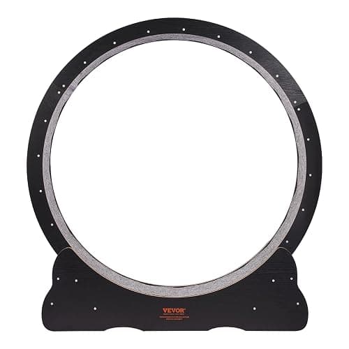 VEVOR Cat Exercise Wheel, 43.3" Large Cat Treadmill for Indoor Pets, Running Wheel with Detachable Carpet & Cats Teaser Toy for Running/Walking/Training, Suitable for Most Cats Black thumbnail 9