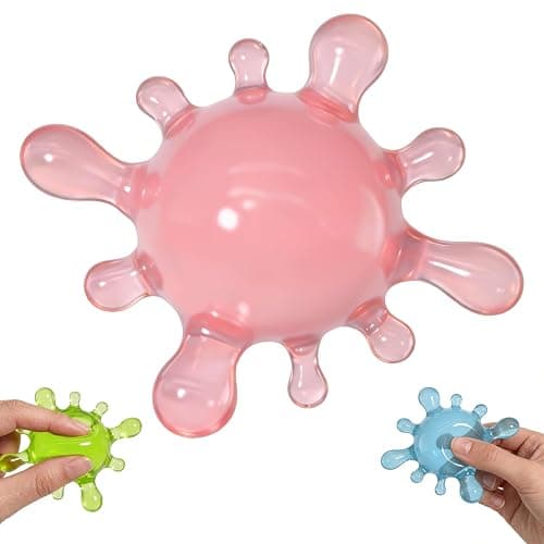 Fidget Toys Stress Balls for Kids,Squishy Stress Splat Toys,Stress Splat Toy,Squishies Anxiety Stress Relief,ADHD Office Mental Health Gifts Prizes Autism Party Favors(Pink) - Image 1