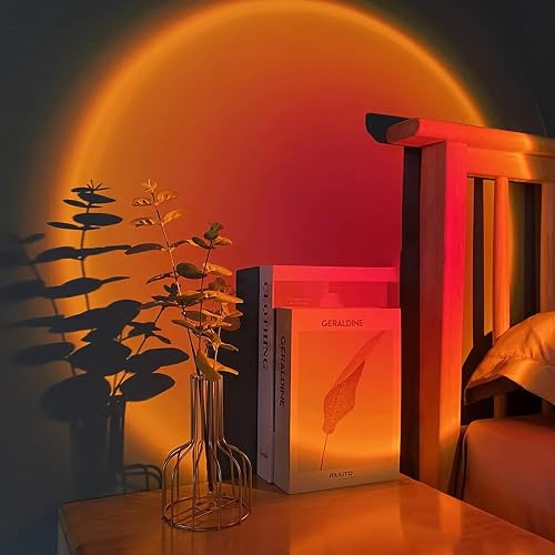 Spacenight Sunset Lamp Projector Multi-Color Multi-Mode, Dimmable, Timing, Music Rhythm, Sunset Background Wonderful Visual Impact, USB Plug and Play (Remote & APP) thumbnail 2