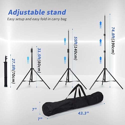 Niyanghome Classroom Puppet Stage, Puppet Show Theater with 2 Tripods, Cross Bar, Curtain and Carrying Bag, Portable Stage Suitable for School, Churches, and Family Shows thumbnail 6