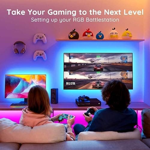 Nexlux LED Lights for TV/Monitor Backlight 8.2ft USB APP Controlled with Remote, DIY Colors for Gaming Lights, Ambient Lighting Kit thumbnail 4
