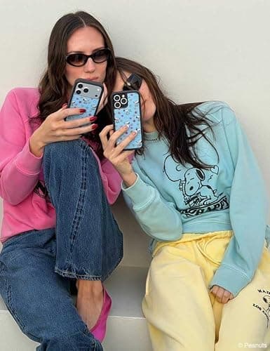Wildflower Cases - Compatible with iPhone 13/14 | Protective Bumper, 6.5ft Drop Test Certified, Women Owned Small Business | Snoopy Blue Yellow Heart Flower Trendy | Mad Happy x Peanuts thumbnail 6