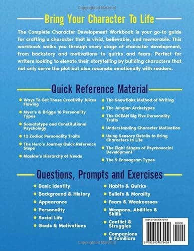 The Complete Character Development Workbook: The Ultimate Character Development Workbook and Reference Journal For Authors (The Complete Writer's Workbook Series) thumbnail 2