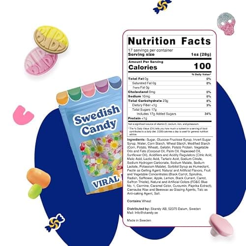 BUBS Swedish Candy Mix – Viral Sweet & Sour Gummies | Assorted Fruity Swedish Sweets | Made in Sweden | Scandinavian Pick & Mix Favorite thumbnail 2