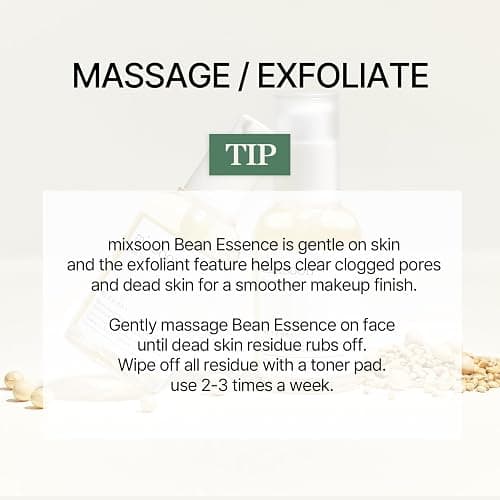 mixsoon Bean Essence-Exfoliating, Hydrating, Fermented Bean Extract, Hyaluronic Acid, Gentle Formula for Smooth Skin 30ml / 1.01 fl.oz. Korean Glass Skin Care thumbnail 7