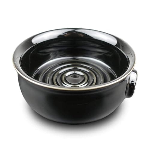 Bicrops Shaving Soap Bowl For Men, Easier to Lather Black - Image 1