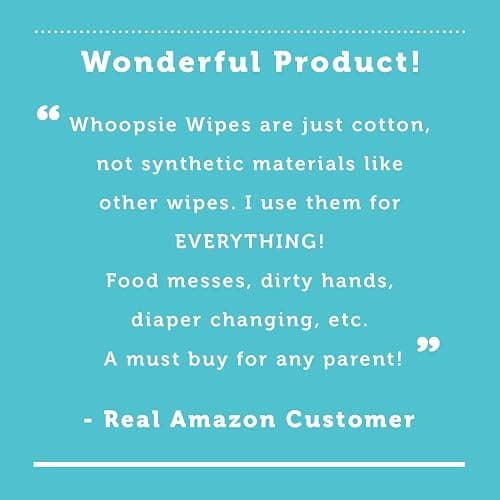 Whoopsie Wipes – The Original 100% Pure Cotton Dry Baby Wipes – Ultra Soft, Unscented, Chemical-Free Wipes for Sensitive Skin – Use Dry or Add Water for Wet Wipes – 6 Packs (600 Count) thumbnail 6