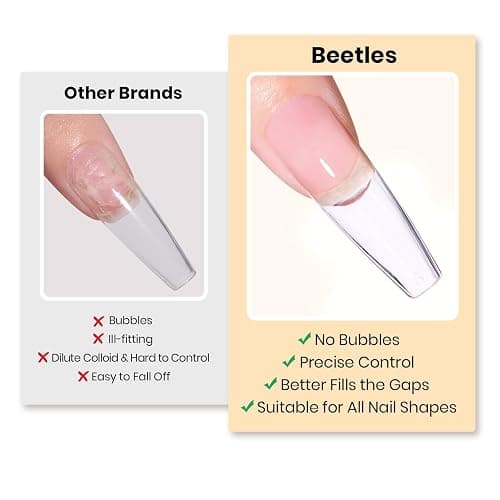 Beetles Solid Nail Glue Gel for False Tips, 15g UV Gel Nail Glue | Strong Adhesion for Clear Press on Acrylic Tips, Hard Gel 3D Sculpting for Nail Art UV Light Cured thumbnail 6