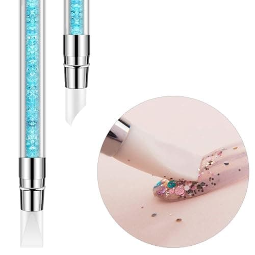 5 Pcs Nail Art Sculpture Pen Dual Tipped Silicone Nail Tool Rhinestone Nail Polish Carving Pen Rubber Tip Nail Brushes thumbnail 4