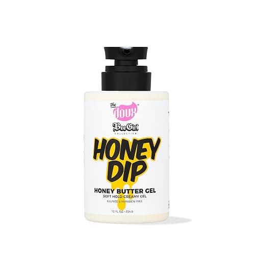 Bee Girls Honey Dip Honey Butter Gel for Curly Hair – Moisturizing Gel with Strong Hold, Shine & Frizz Control For Styling – Curl Product for Women & Men, Styling for Natural, Coily & Wavy Hair, 12oz - Image 1