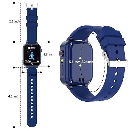 Luyiilo Smart Watch for Kids, with 26 Puzzle Games, Touch Screen, HD Camera, Alarm Clock, Toys for Ages 4-12 Years Old.Birthday Gift for Boys Girls (Blue) thumbnail 2
