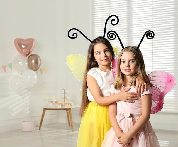 Liatunou Butterfly Antenna Headband Ladybug Antenna Headpiece Moth Hairband for Halloween Costume Accessories Party thumbnail 5