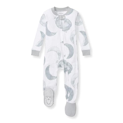 Burt's Bees Baby baby-boys Sleeper Pjs, 100% Organic Cotton, One-piece Footie, Zip Up Jumpsuit, Snug Fit Pajamas - Image 1