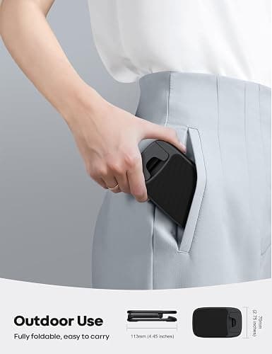 Lamicall Cell Phone Stand for Desk - [Height Adjustable] Foldable Mobile Phone Holder, Portable Stand for iPhone 17 16 15 14 13 12 11 Pro Max Plus Air, Galaxy S25 S24, Telephone, Office Accessories thumbnail 4