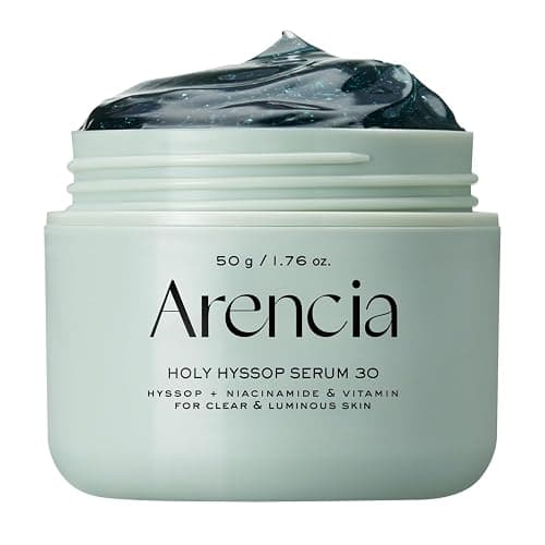 Arencia Glow Hyssop Overnight Face Mask Serum - hydrating & Anti-Aging Serum for younger looking Korean Glass Skin, Vitamin A, C, E, Niacinamide, Peptide - Image 1