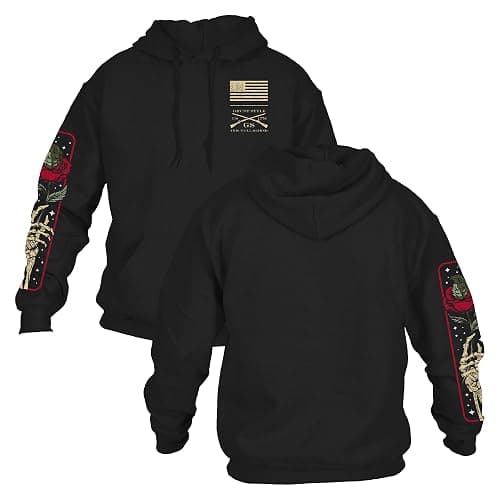 Grunt Style Death Rose Men's Pullover Hoodie - Image 1