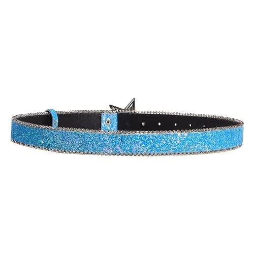 HUSSATOP Women Shiny Sequins PU Leather Waist Belt Girls Bling Y2K Star Belts for Jeans Dress thumbnail 3