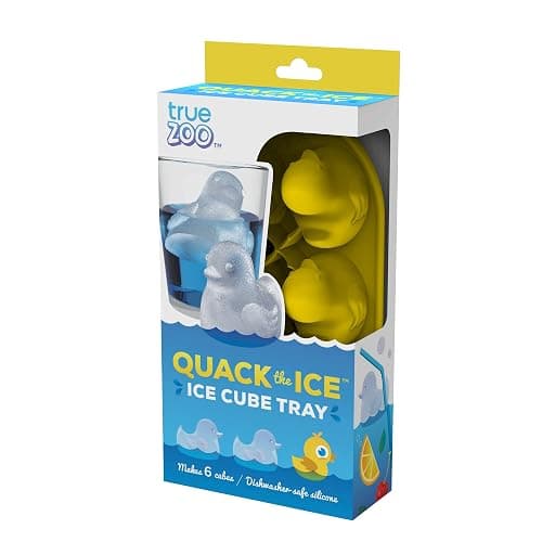 TrueZoo Quack the Ice Duck Ice Cube Tray, Easy Release Silicone Mold for Whiskey, Cocktails, Iced Tea, Jello Shots, Chocolates, Frozen Treats, Novelty Kitchen & Home Bar Gifts, Set of 1, Yellow thumbnail 8