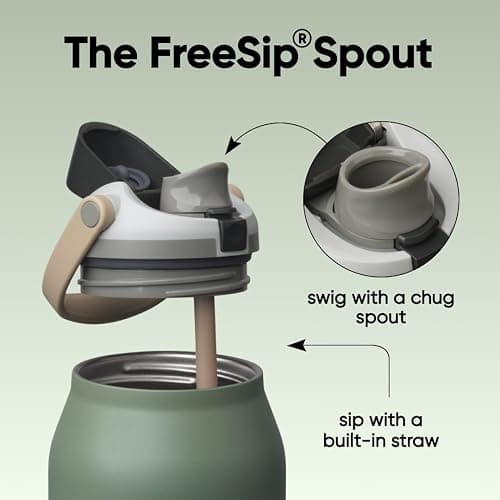 Owala FreeSip Sway Stainless Steel Water Bottle 64 oz Greenhouse thumbnail 2
