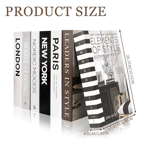 Lighterday 7 Pcs Decorative Books,Foldable Coffee Table Books Fake Books Ornaments for Shelves,Faux Books for Home Decor Coffee Table Decor Bookshelf Decor thumbnail 3