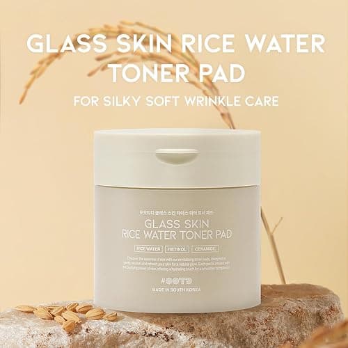 Toner Pads for Dry Dull Sensitive Skin Korean, #OOTD Retinol Ceramides Strengthen Skin Barrier Smoothing Hydrating, Toner Pad 70Pads 4.05oz 120ml thumbnail 3