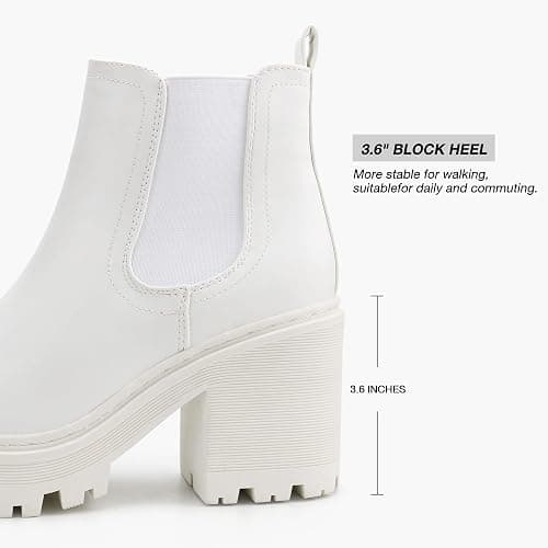 firelli Women Fashion Chelsea Boots Platform Boots Classic Ankle Booties thumbnail 3