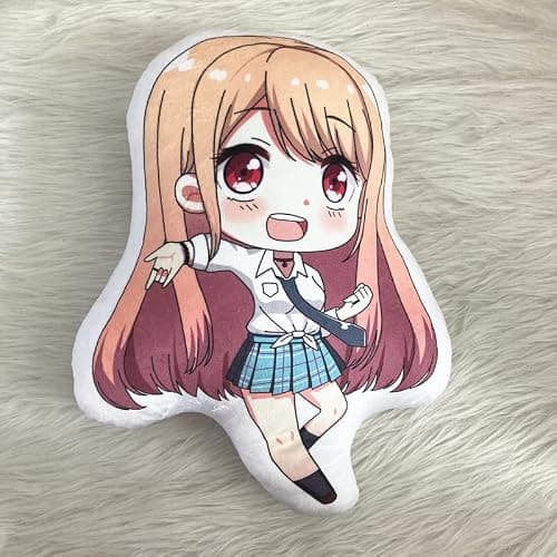 QAHEART My Dress Up Darling Plush Pillow Anime Kitagawa Marin Gojō Wakana Stuffed Pillow Cute Soft Plush Throw Pillow Cushion Pendant Home Decor Gift thumbnail 2